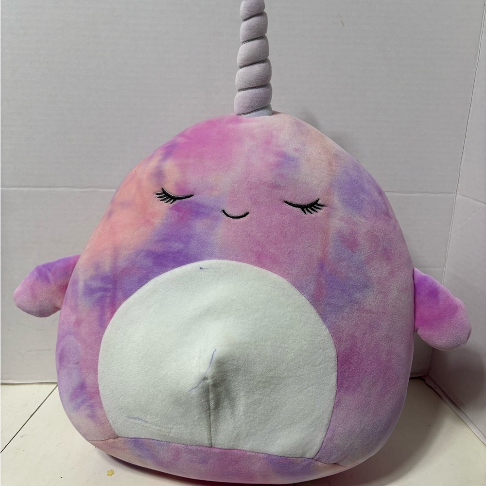 Nabila the Narwhal Squishmallows. Approx. 17” tall.